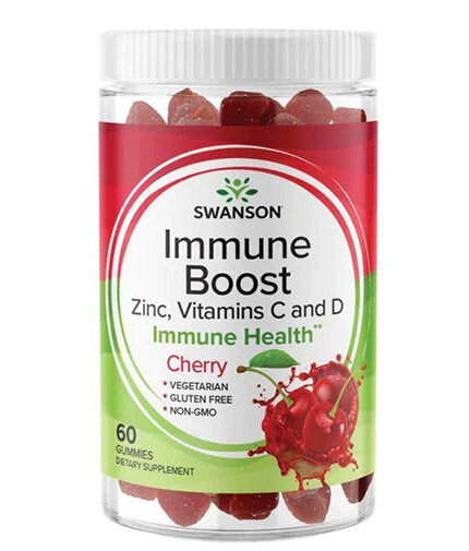 Imunitní posílení gumy s acerolou, zinkem a vitaminem C&D | Cherry - 60 žvýkacích tablet
