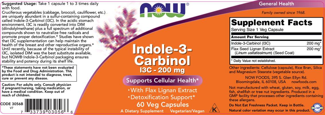 Indol-3-carbinol (i3c) 200 mg-60 cápsulas