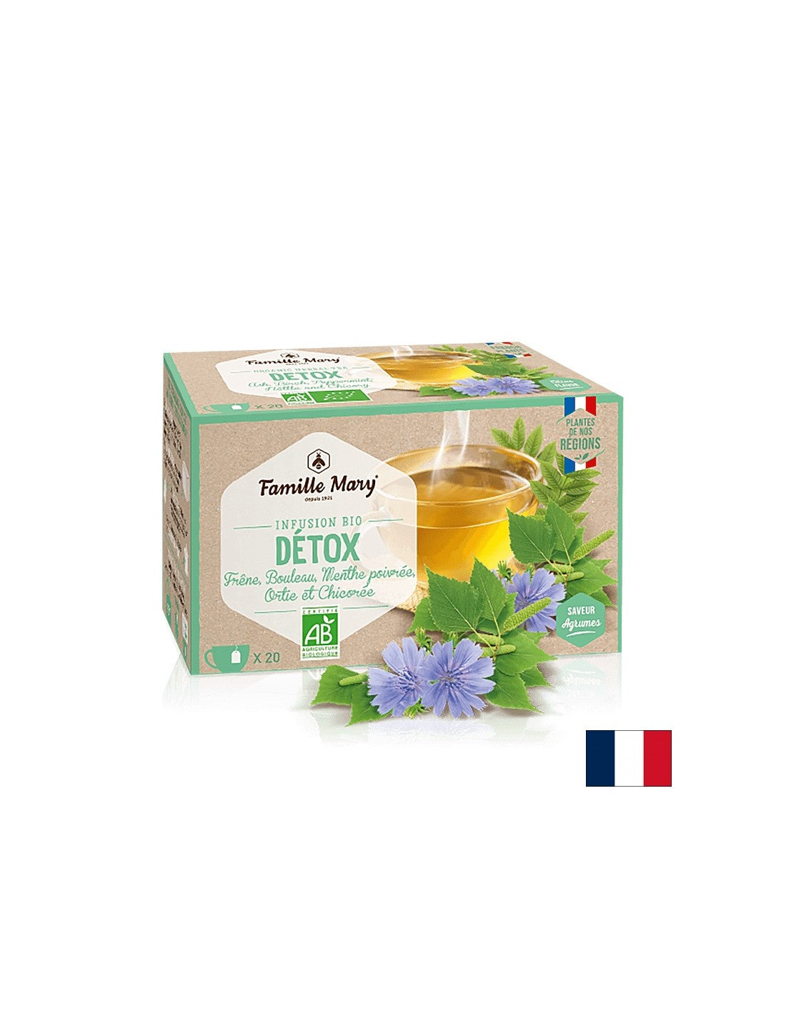 Infuzní detox/ čaj pro detoxikaci, 20 filtračních sáčků