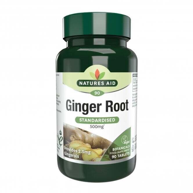 Korzeń imbiru 500 mg 90 tabletek Natureaid