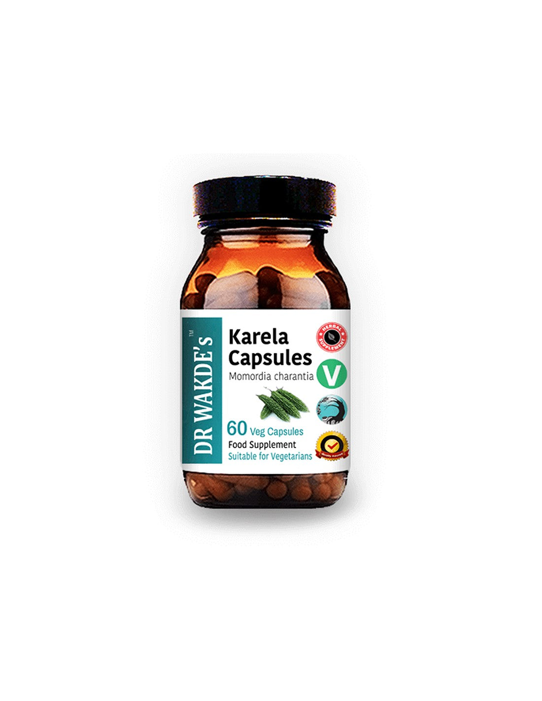 Karela (Melón Bitter)/Karela - Para problemas metabólicos, diabetes y obesidad, 60 cápsulas