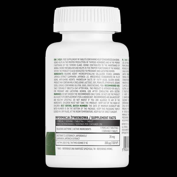 Kelp 200 mcg | Přirozený zdroj jódu 250 tablet