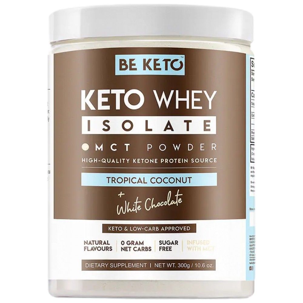 De Keto Whoy Isolate + MCT - 300 Gramm