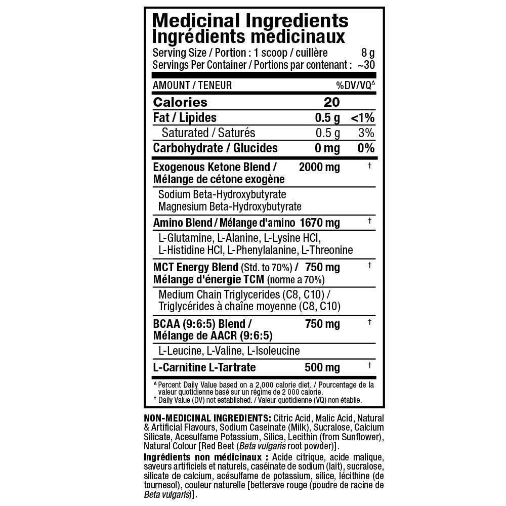 Ketocuts / ketogenny napój energetyczny - 240 gramów