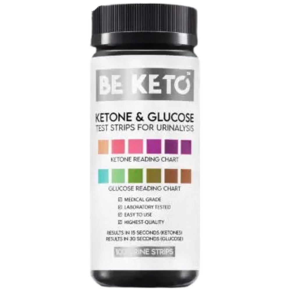 De Ketone a Glukose Teststräifen - 100 PCs.