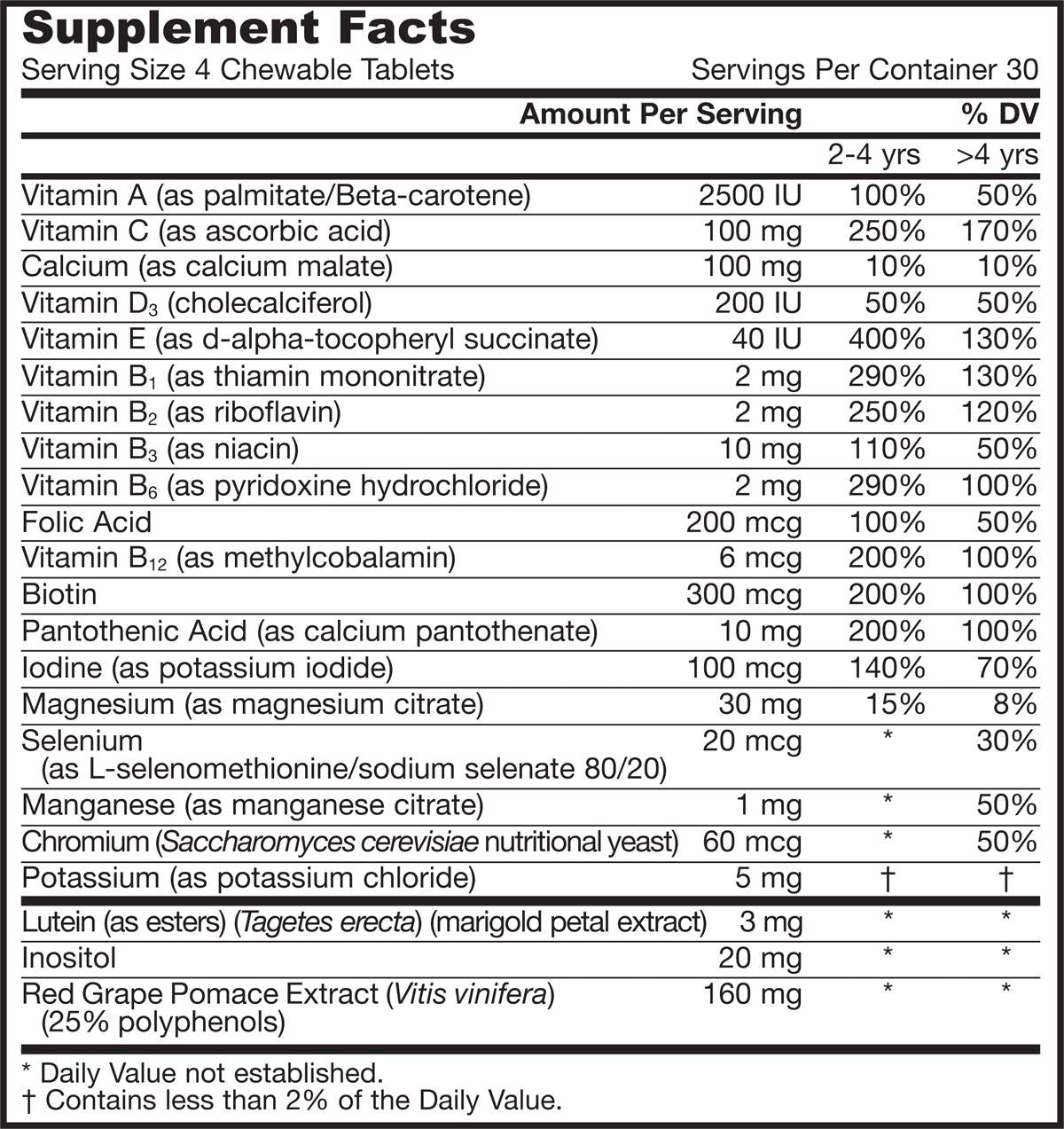 Kid Bear® Kids Multi 120 Chewable Tablets