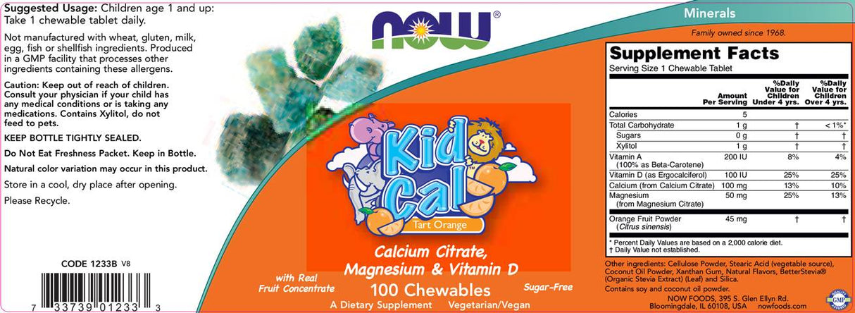 Kid Cal - Mag - 100 Chewable Tablets