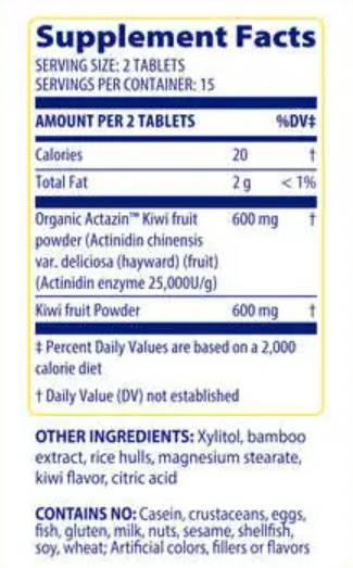 Kiwi regularidad - 30 tabletas masticables
