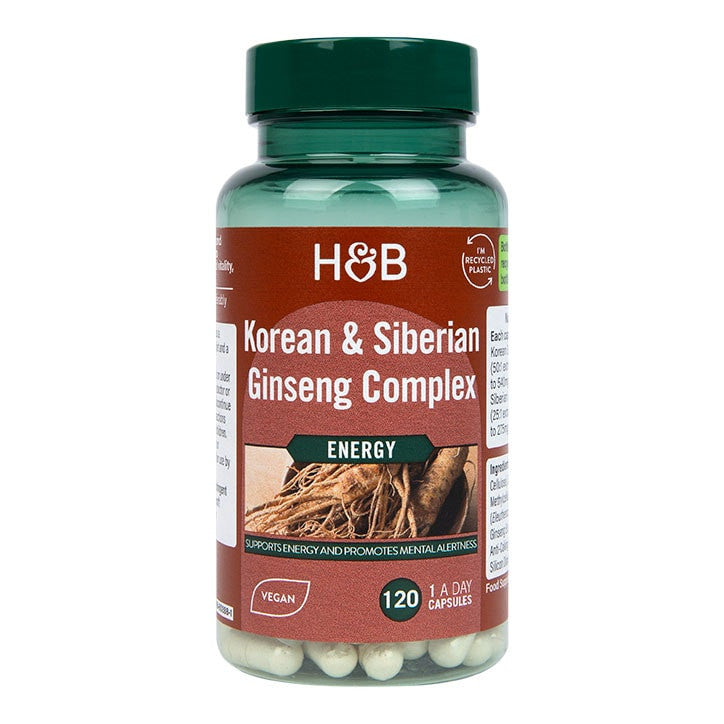 Korean & Siberian Ginseng Complex - 120 capsules