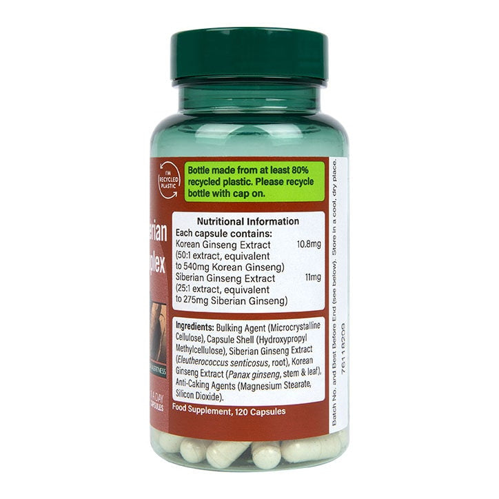 Korean & Siberian Ginseng Complex - 120 capsules