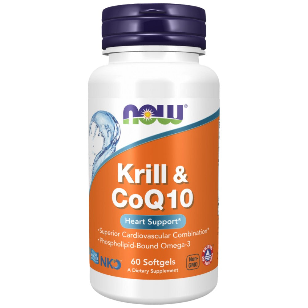 Krill & COQ10 | Najwyższa kombinacja sercowo -naczyniowa - 60 żelowych kapsułek