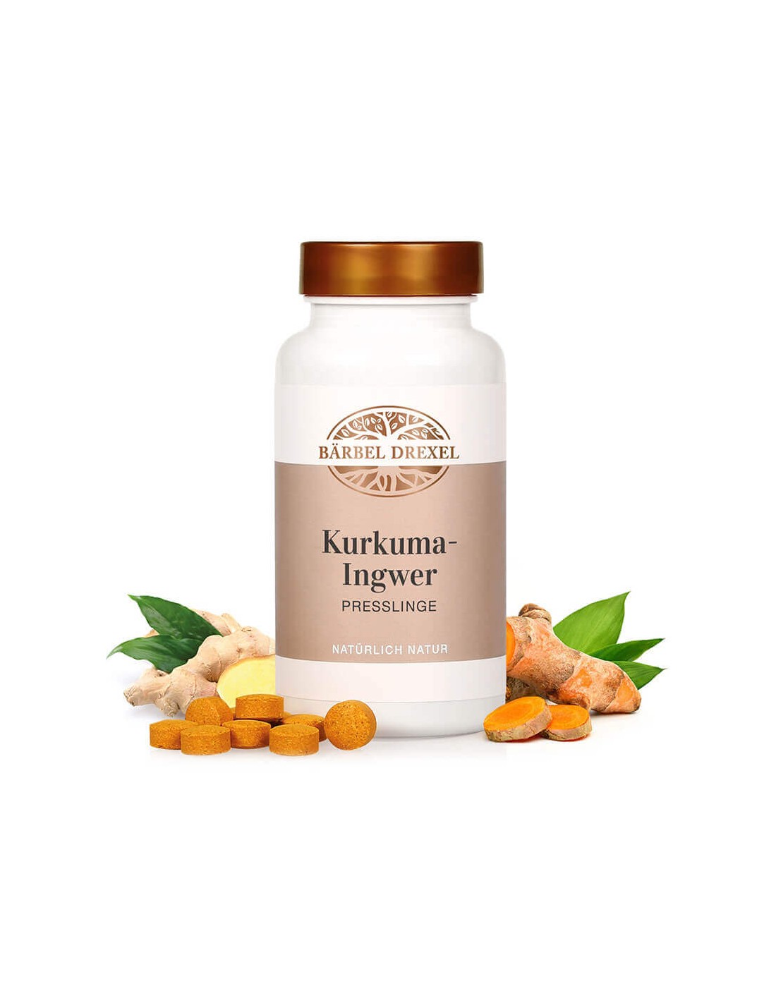 Kurkuma-Ingwer/ Cúrcuma, jengibre y vitaminas, 180 comprimidos <tc>Bärbel Drexel</tc>