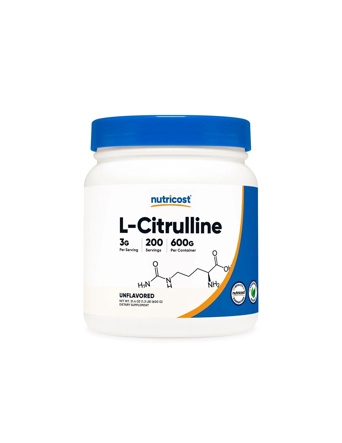Muskelkraaft an Häerz Gesondheet - L -Citrulline, 600 g Pudder