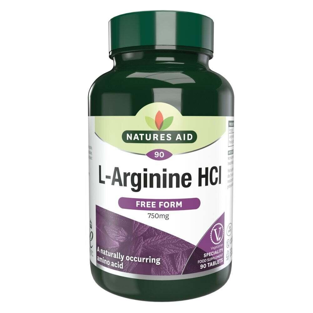 L-Arginine (L-Arginine HCI) 750mg 90 tablets NaturesAid