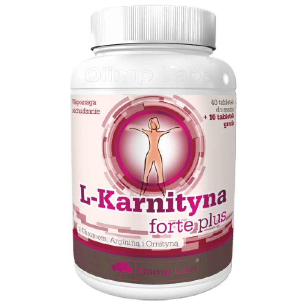 L-Carnitine Forte Plus 500 mg 40 Chewable tablets