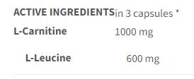 L-Carnitine Pro | s leucinem - 120 tobolek