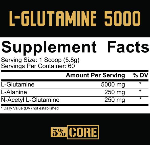 L-Glutamine 5000 | Serie Core - 348 gramos
