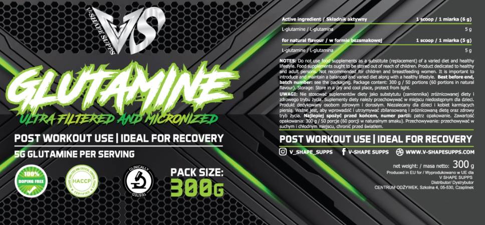 L-Glutamine | Micronized Ultra-Filtered - 500 grams