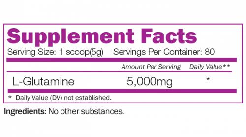 L -Glutamine Powder - 400 gramas