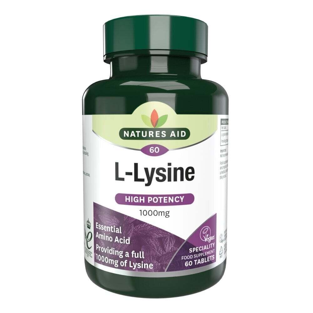 L-Lysine 1000mg 60 tablets NaturesAid