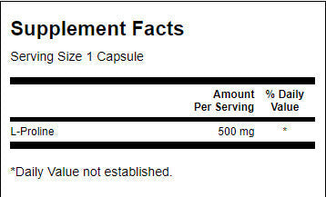L -Proline 500 mg - 100 Kapselen