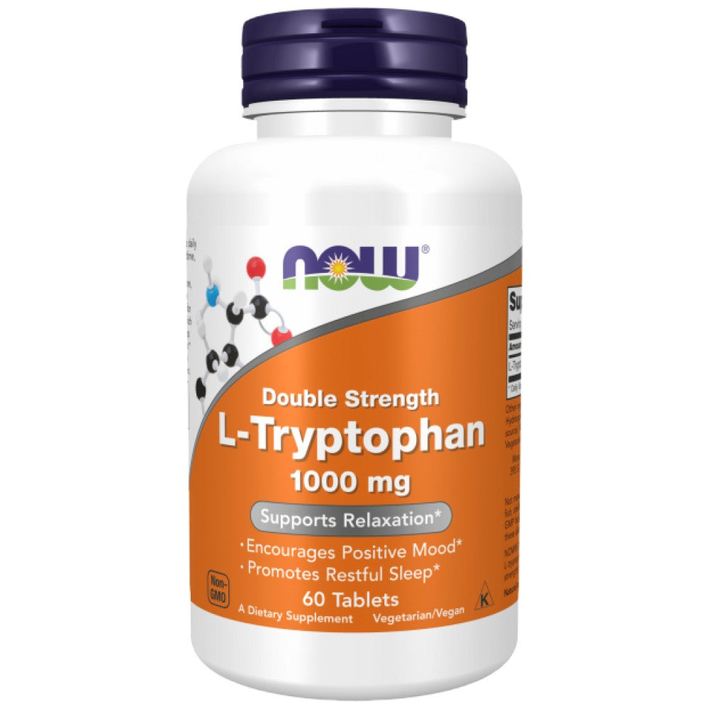 L-Tryptofan 1000 mg | Podwójna siła - 60 tabletek