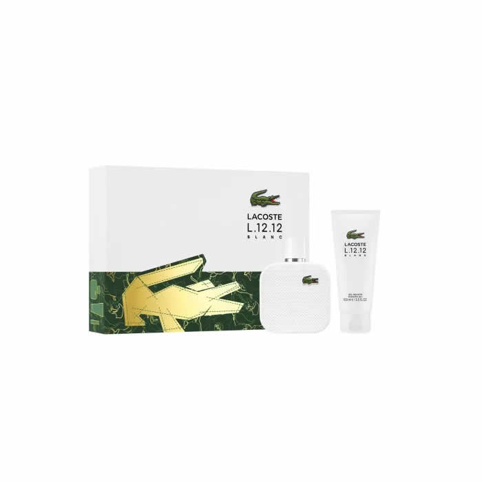 <tc>LACOSTE</tc> L.12.12 Blanc Men Woda toaletowa w sprayu 100ml Zestaw 2 sztuki