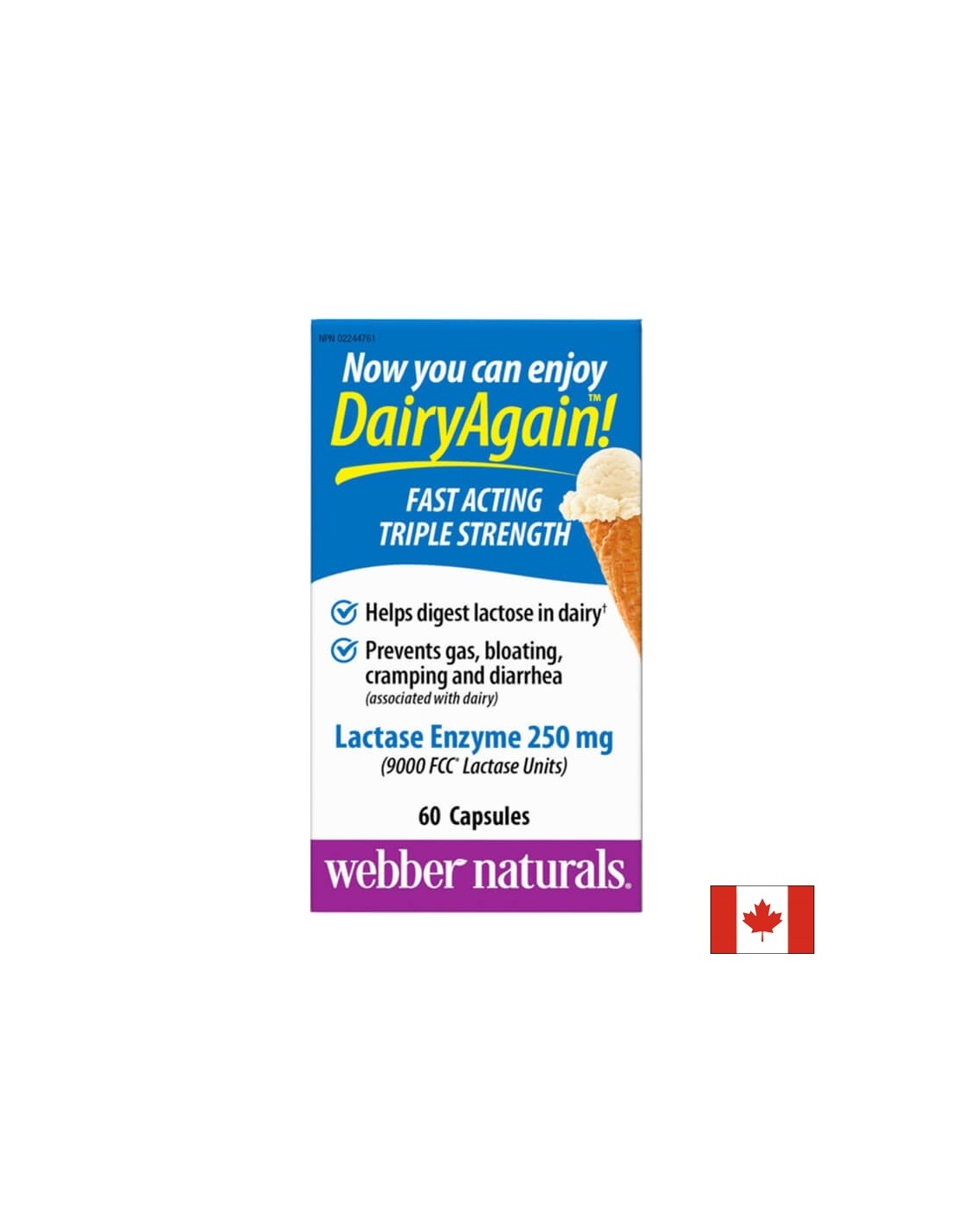 Lactase -enzym - lactase -enzym, 60 capsules