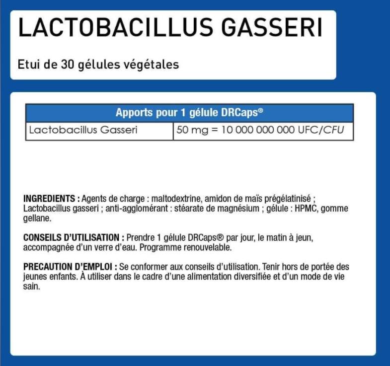 Lactobacillus gasseri - 30 kapsulių