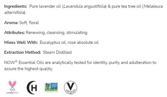 Lavandas un tējas koka eļļas maisījums - 30 ml