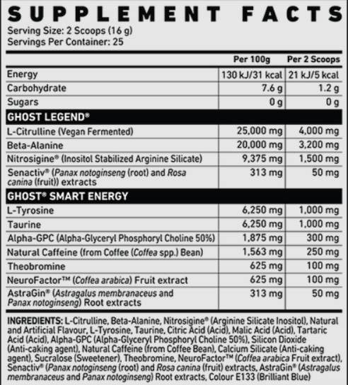 Legend V2 | Pre-Workout Formula 400 grams