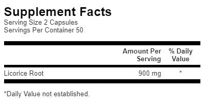 Licorice Root 450 mg - 100 capsules