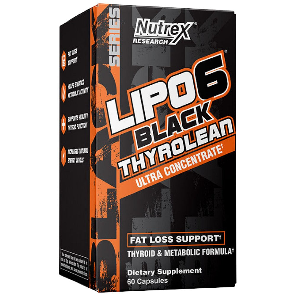 LIPO 6 Ultra concentrado de tirolé negro | Fórmula metabólica tiroidea - 60 cápsulas