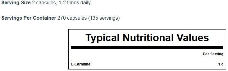 Liquid L-Carnitine Caspules 90 Gel capsules