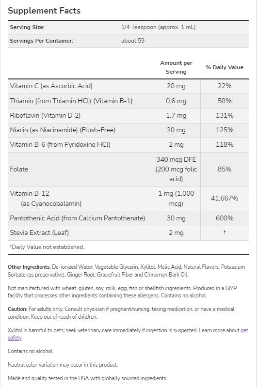 Vitamina B -12 líquida - 237 ml