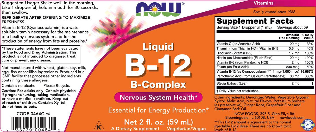 Vitamina B -12 líquida - 237 ml