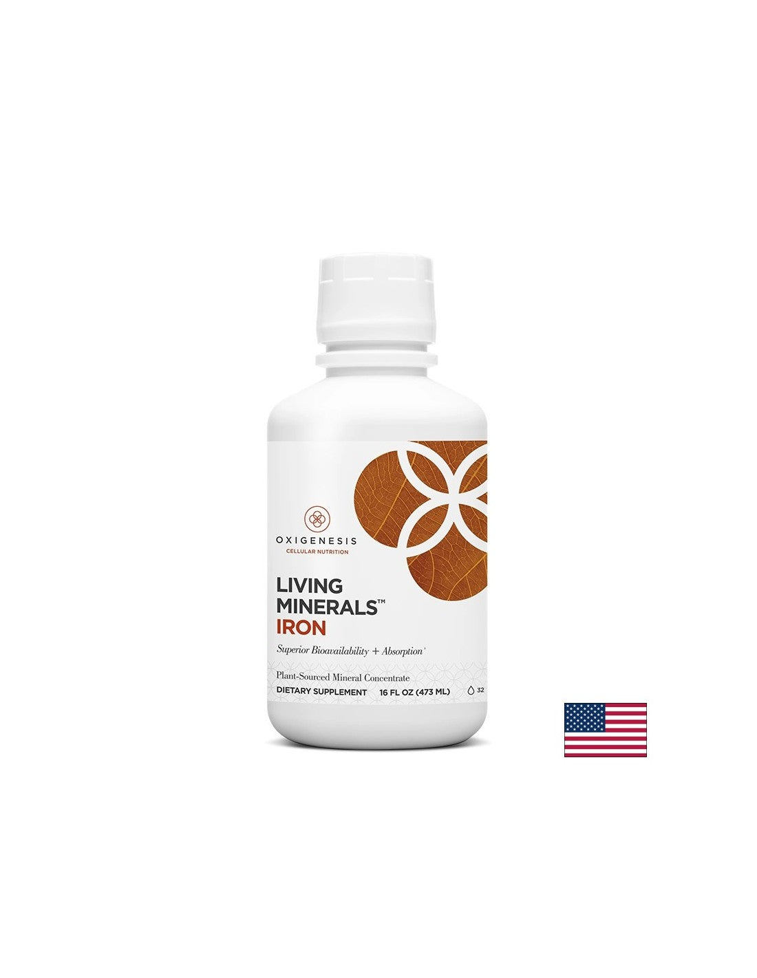 For anemia - Liquid iron Living Minerals, 473 ml