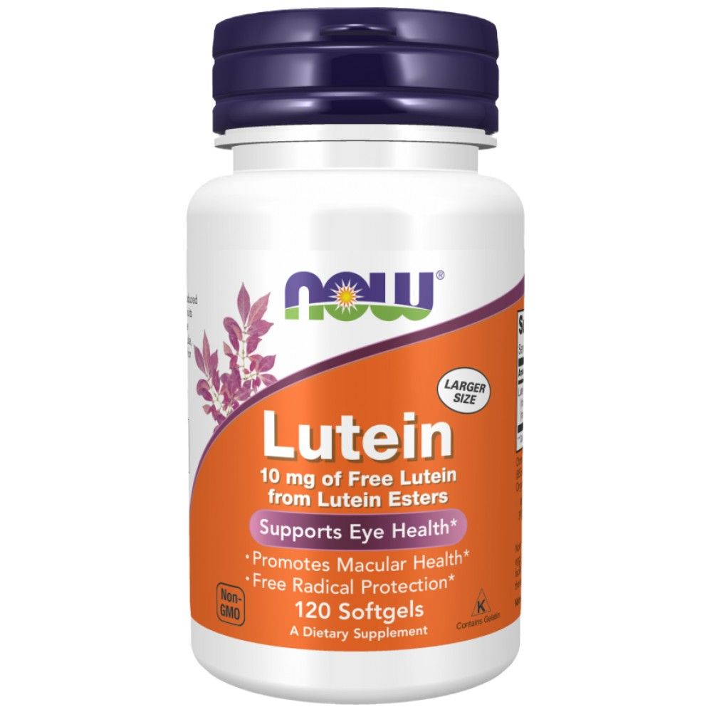 LUTEIN 10 mg esteriai - 120 minkštųjų duobių
