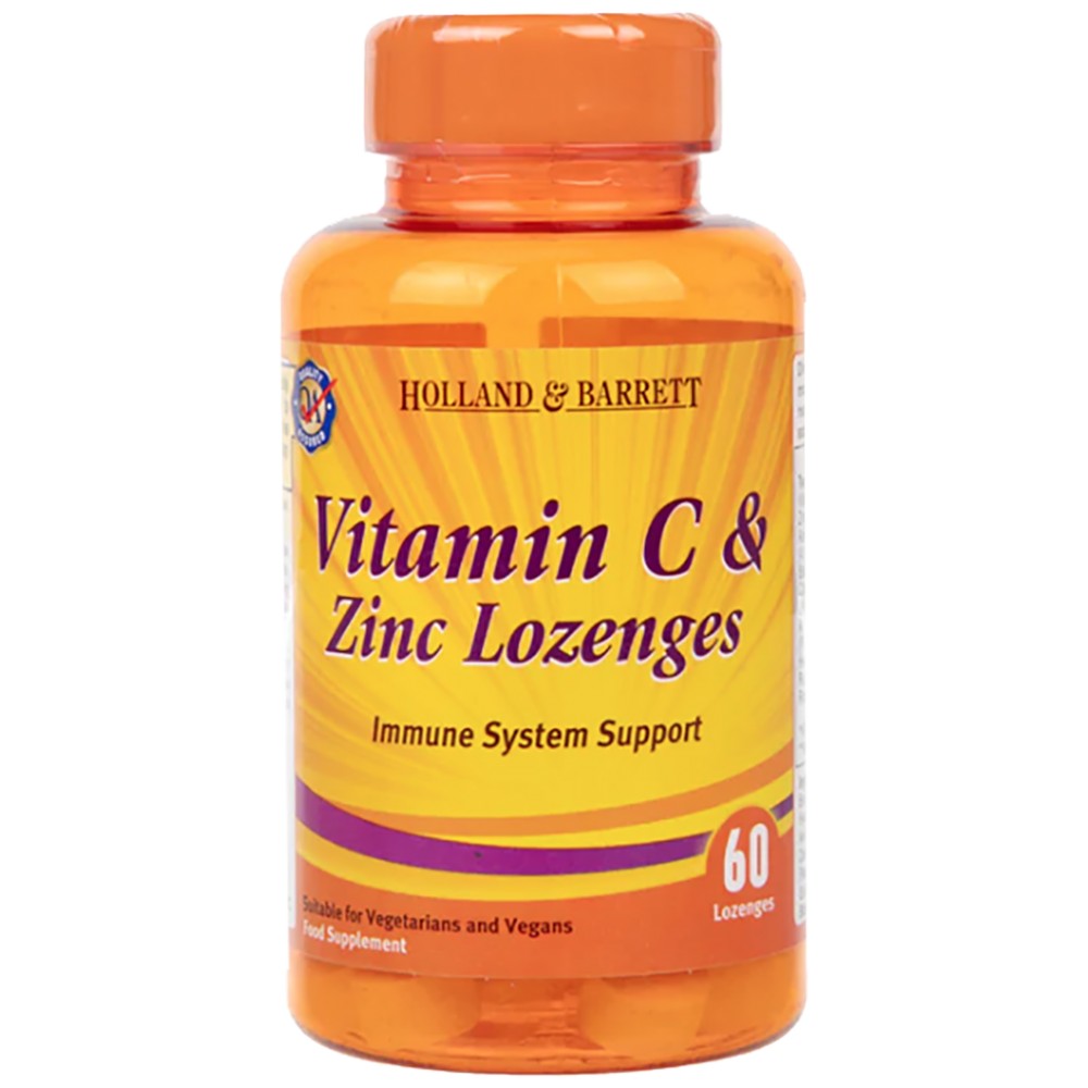 Vitamin C & Zinc Lozenges / Immune System Support - 60 Candies