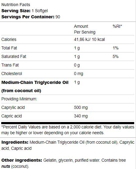 MCT Pure 1000 mg 90 żelowe
