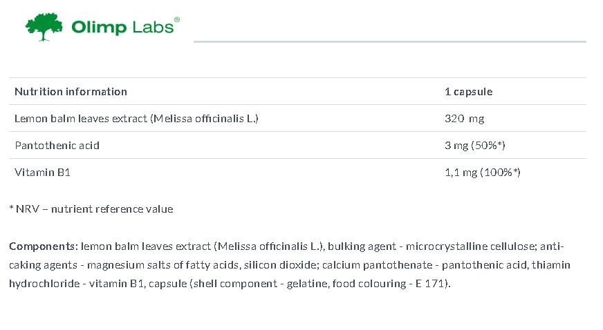 Melissa Premium Line 30 capsules