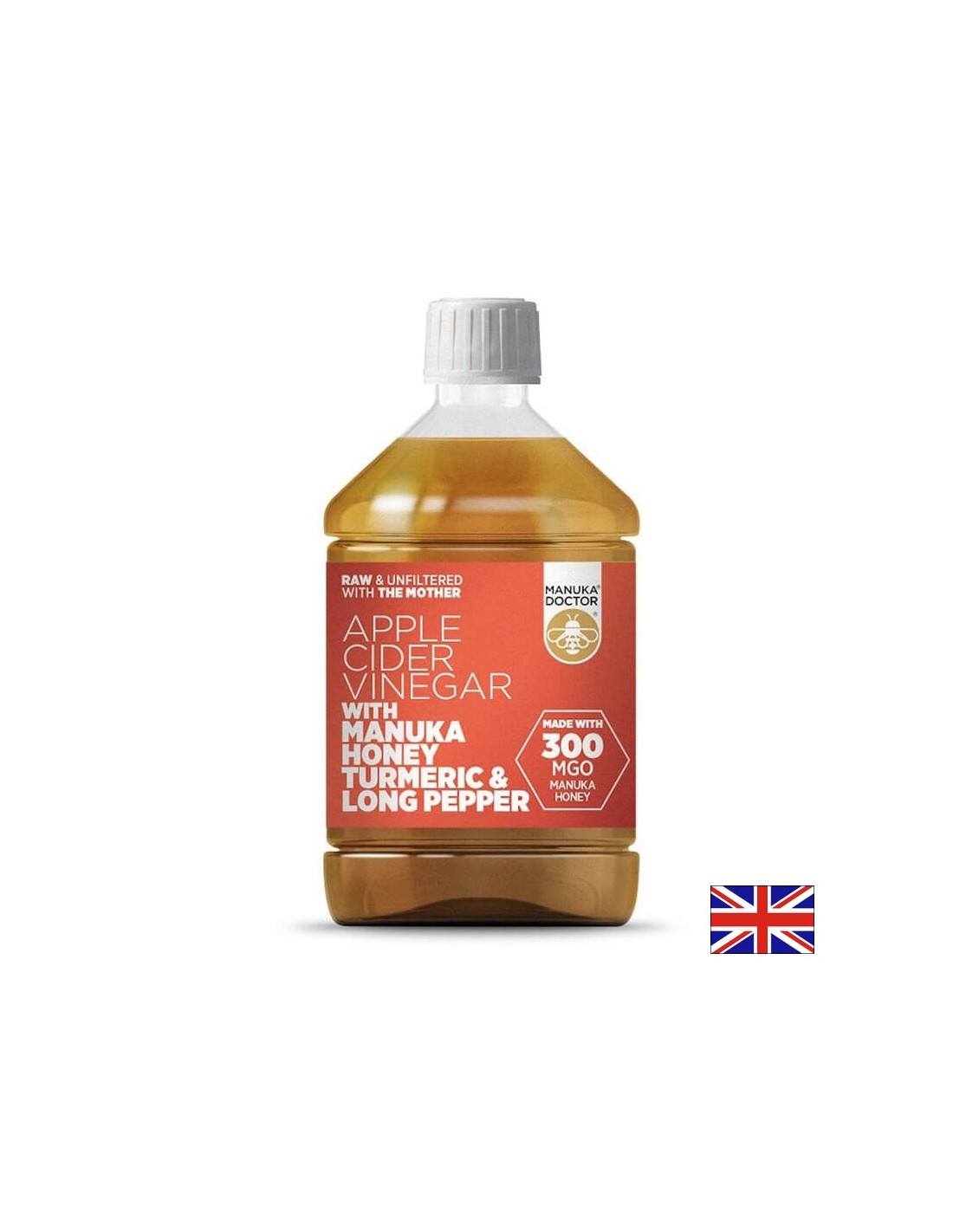 Vinagre de sidra de manzana con cúrcuma de miel de manuka y pimienta larga - vinagre de manzana con cúrcuma de miel de manuka y pimienta larga
