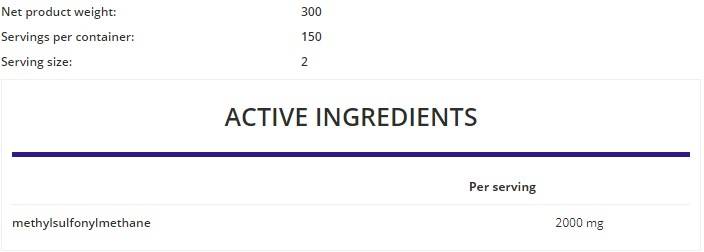 MSM Powder 300 grams