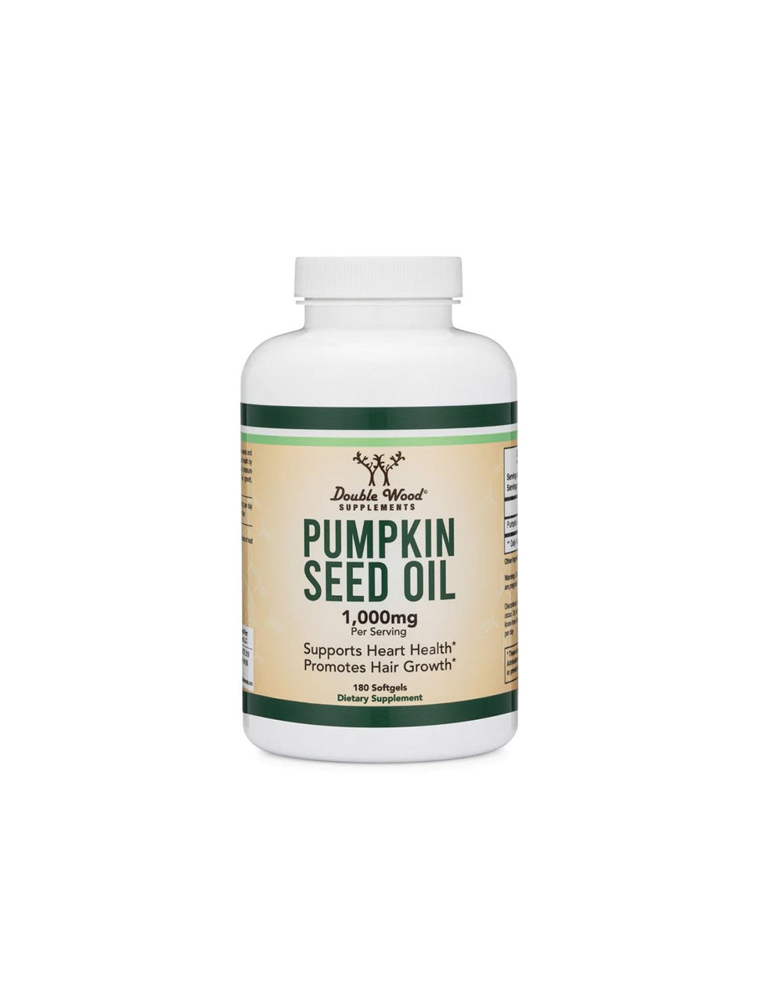 Pumpkin seed oil - Pumpkin Seed Oil, 180 Double Wood softgel capsules