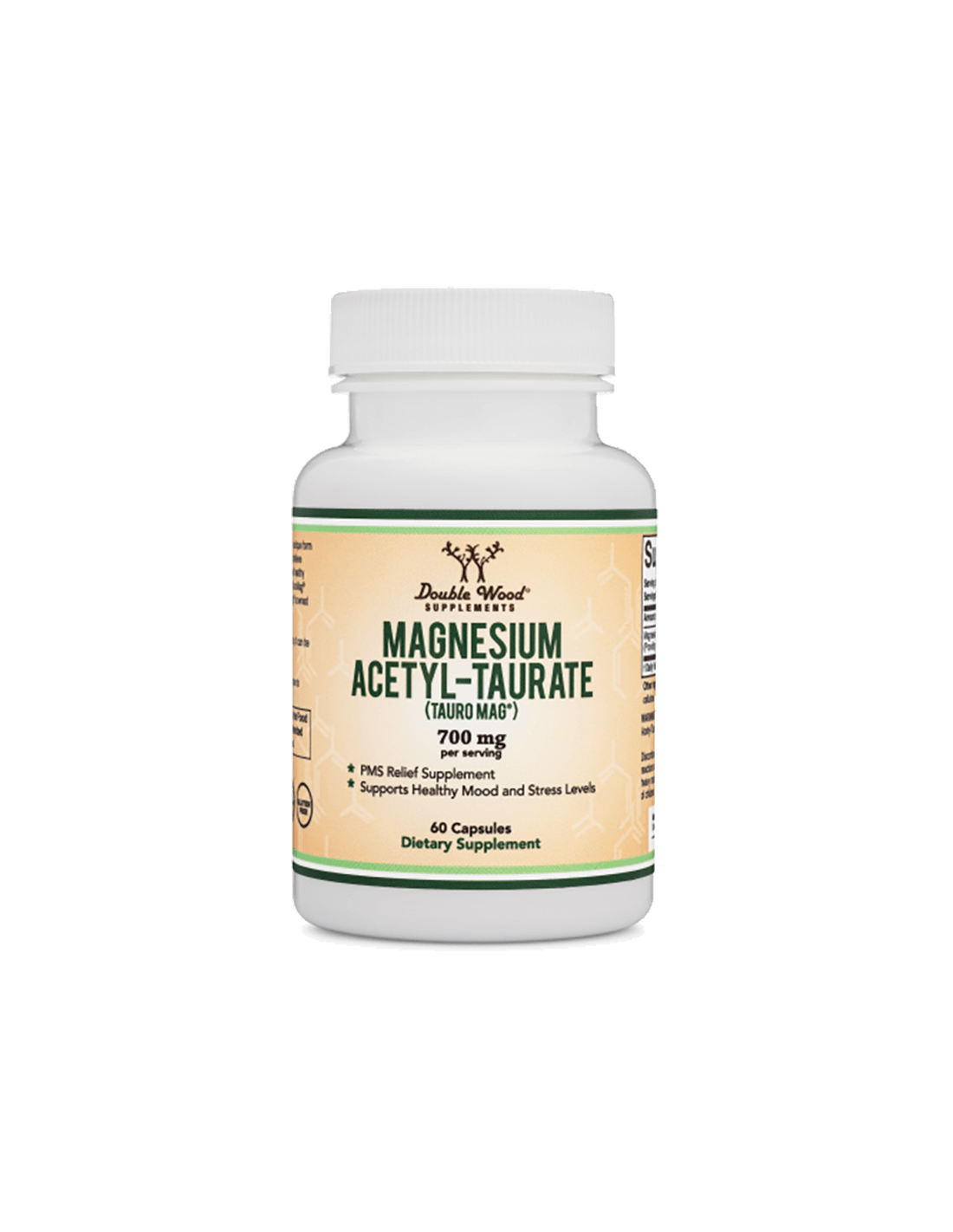 Magnesium Acetyl-taurate (TAURO-MAG®), 60 capsules Double Wood