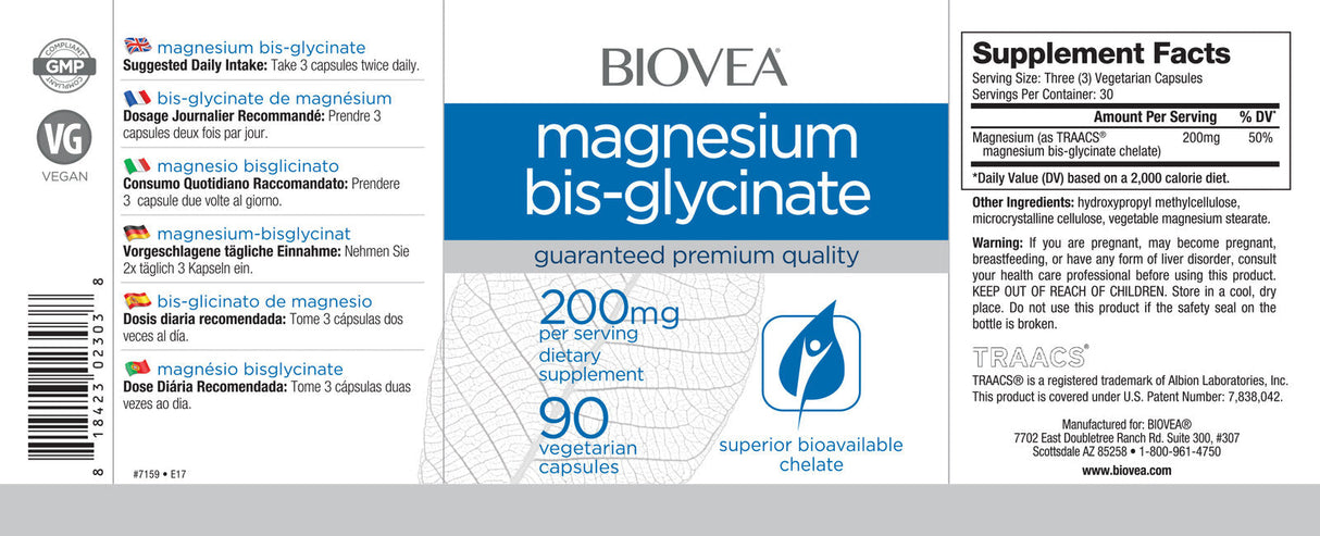 Magnetium Bow-Glycinate 200 MG / 90 Fallen
