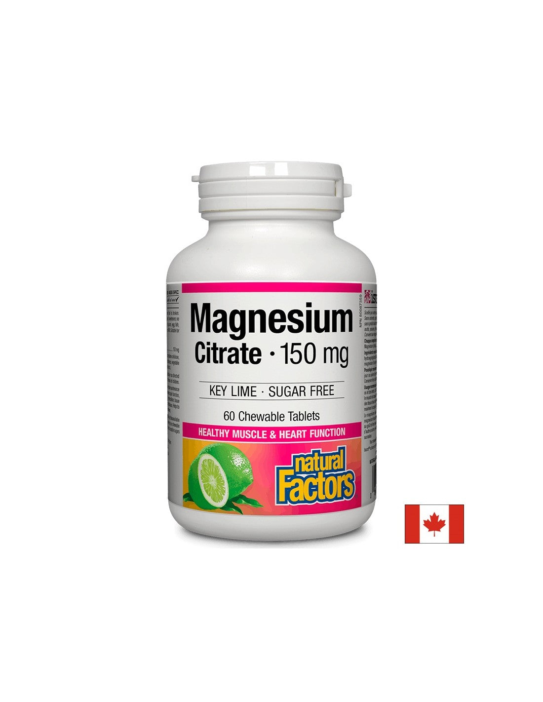 Magnesium Citrate 150 mg - 60 Chewable Tablets