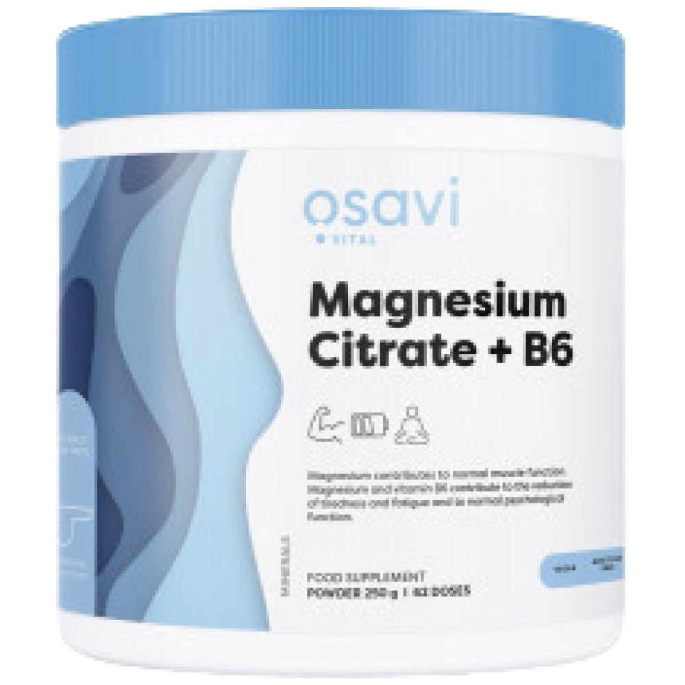 Magnesiumcitraat + B6 poeder - 250 gram