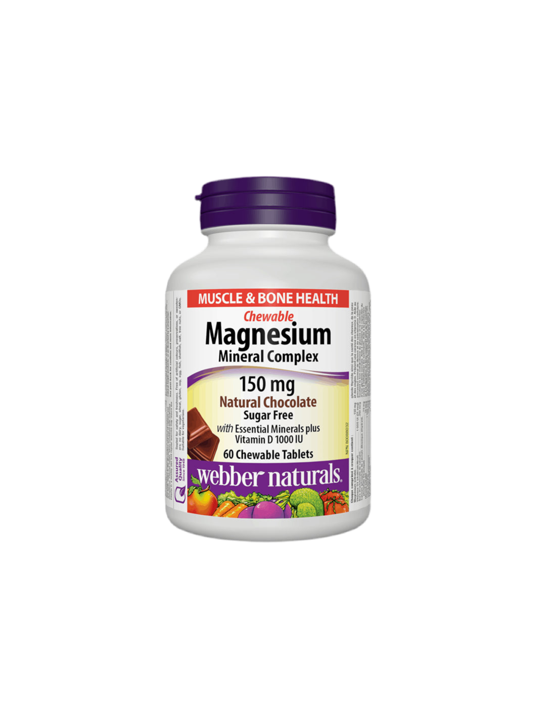 Magnesium Mineral Complex x 60 chocolate-flavored chewable tablets