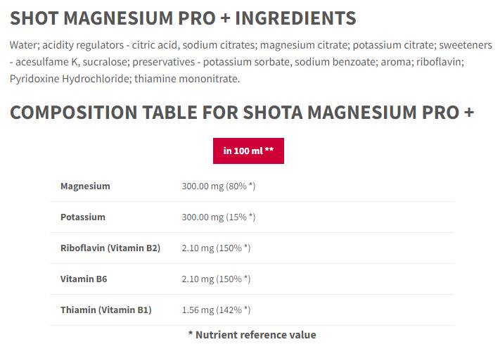Magnesium Pro+ Endurance | with Potassium & Vitamin B1, B2, B6 - 12 x 100 ml